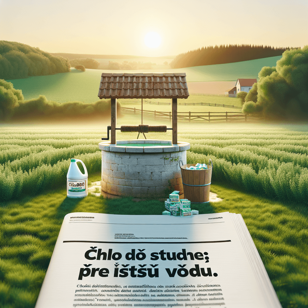 Zistite, prečo je chlor do studne efektívny na dezinfekciu vody a ako správne dávkovať. Ochrana zdravia rodiny je na prvom mieste!